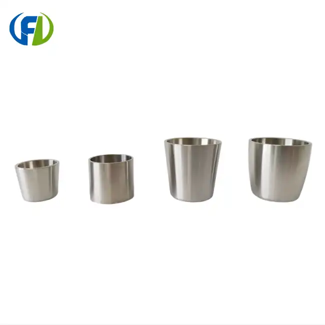 Zirconium Crucibles Of Various Shapes